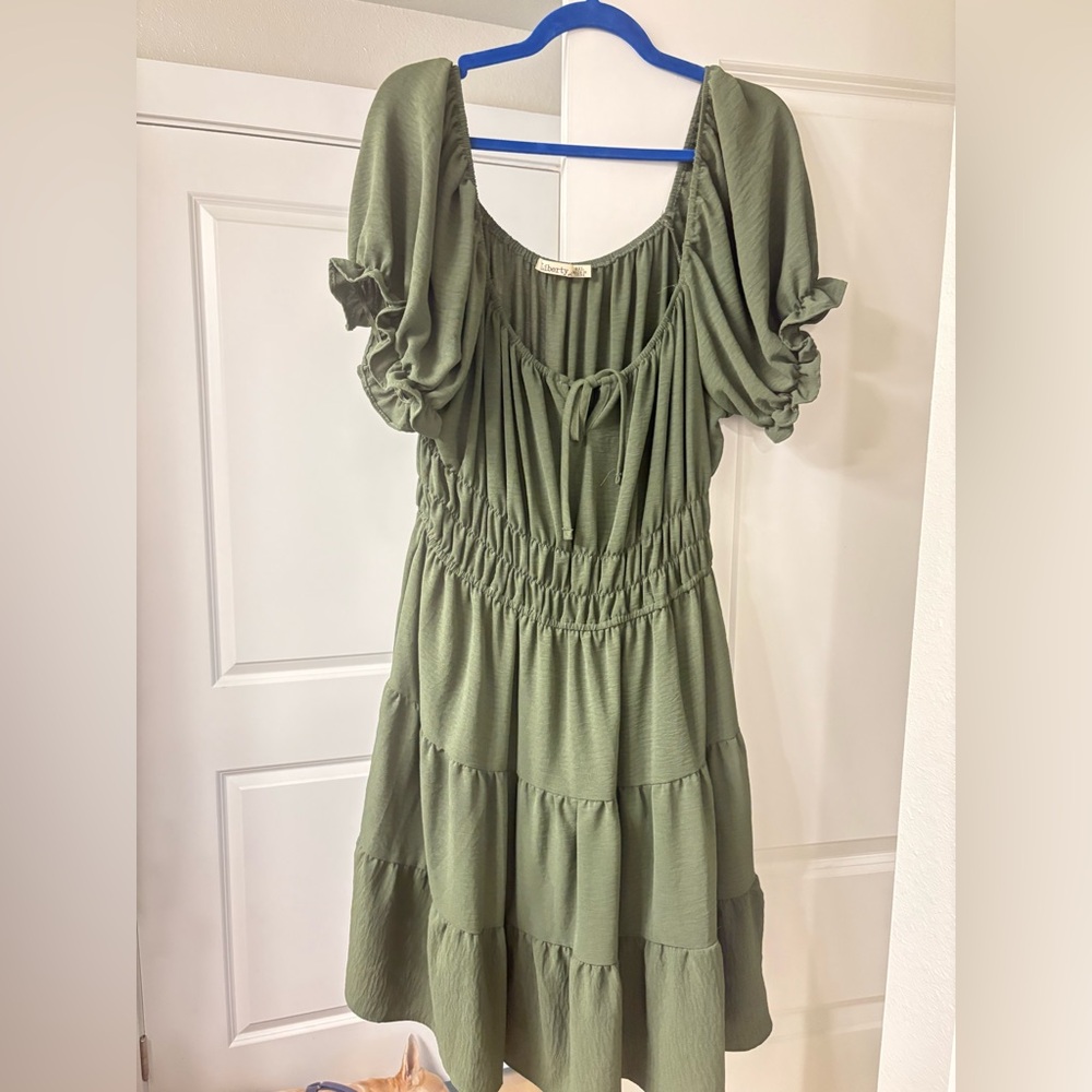 Olive Green Women's Dress